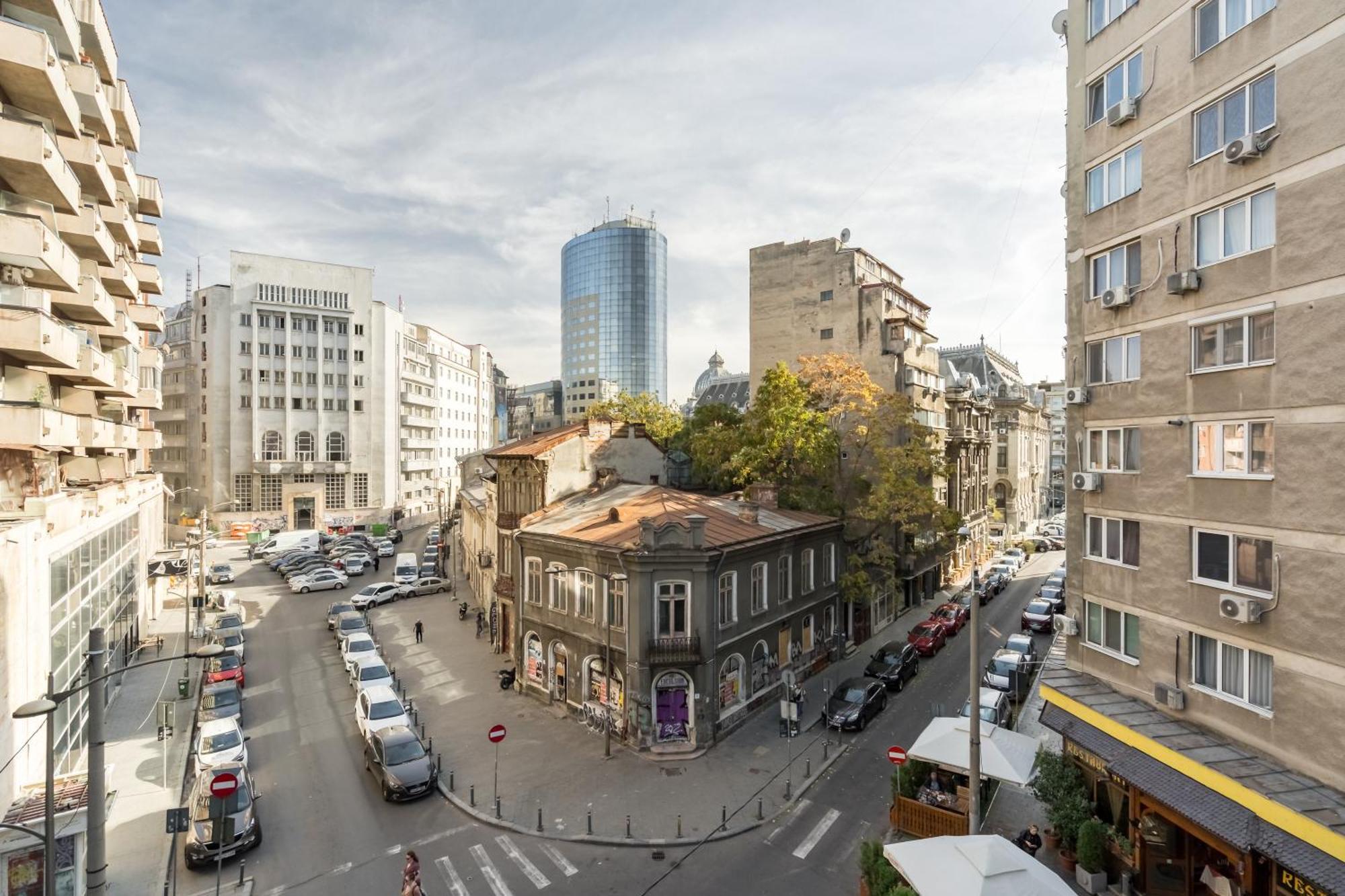 Cismigiu Serenity: 1Br Flat With Scenic Balcony Bucharest Exterior photo